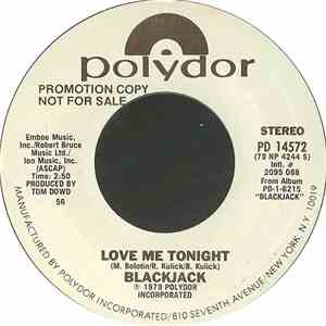 Blackjack  - Love Me Tonight flac album