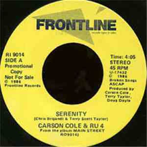 Carson Cole And RU4 - Serenity flac album