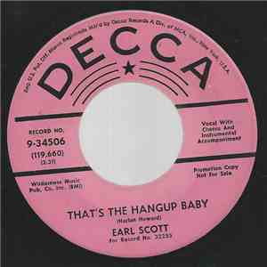 Earl Scott - That's The Hangup Baby flac album