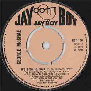 George McCrae - It's Been So Long flac album