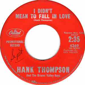 Hank Thompson And The Brazos Valley Boys - I Didn't Mean To Fall In Love flac album