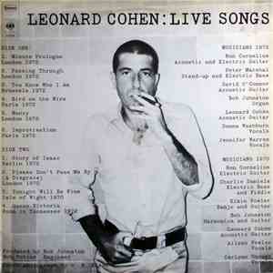 Leonard Cohen - Live Songs flac album