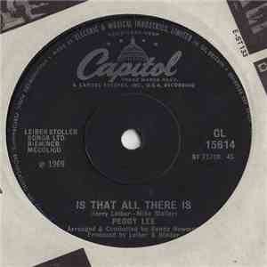 Peggy Lee - Is That All There Is flac album