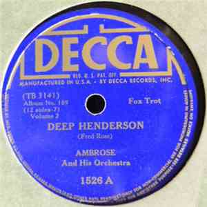 Ambrose & His Orchestra - Deep Henderson / Cotton Picker's Congregation flac album