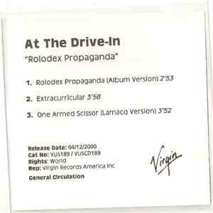 At The Drive-In - Rolodex Propaganda flac album