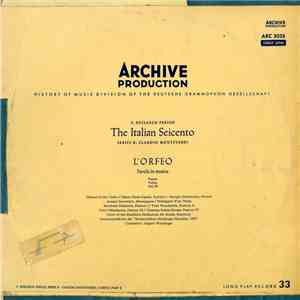 Claudio Monteverdi - L'Orfeo • Favola In Musica, Toccata - Prologo - Atto Ⅰ/Ⅱ flac album