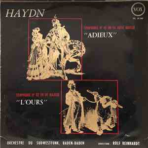 Haydn / Orchestre Du Südwestfunk, Baden-Baden, Rolf Reinhardt - Symphonie N° 45 "Adieux" • Symphonie N°82 "L'Ours" flac album