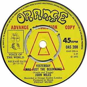 John Miles - Yesterday (Was Just The Beginning) flac album