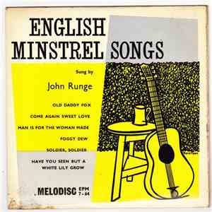 John Runge - English Minstrel Songs flac album