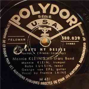 Mannie Klein's All Star Band / Harry Geller's Orchestra - That's My Desire / Mam'selle flac album