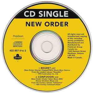 New Order - Regret flac album