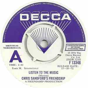 Chris Sandford's Friendship - Listen To The Music / The Man Who Lost His Smile flac album