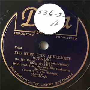 Dick Haymes With Gordon Jenkins And His Orchestra / Dick Haymes With The Song Spinners - I'll Keep The Lovelight Burning / Home flac album