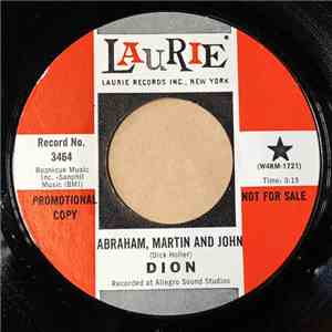 Dion  - Abraham, Martin And John / Daddy Rollin' flac album