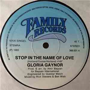 Gloria Gaynor - Stop In The Name Of Love flac album