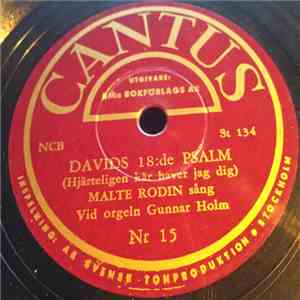 Malte Rodin - Davids 18:de Psalm (Hjärteligen Kär Haver Jag Dig )/ Davids 42:a Psalm flac album