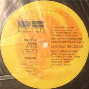 Manolo Escobar - Seleccion Antologica Del Cancionero Español Vol.II flac album
