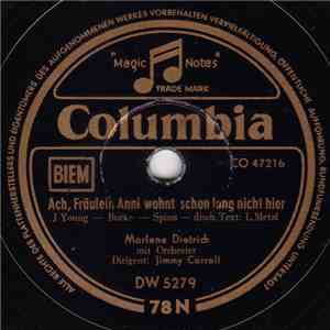 Marlene Dietrich - Ach, Fräulein Anni Wohnt Schon Lang Nicht Hier / Mein Mann Ist Verhindert flac album
