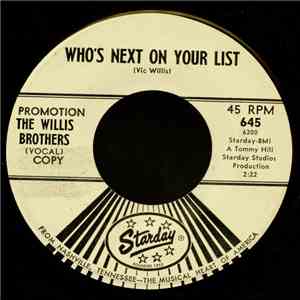 The Willis Brothers - Who's Next On Your List / Truck Driver's Queen flac album