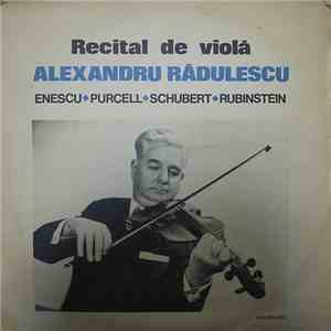 Alexandru Rădulescu - Recital De Violă flac album