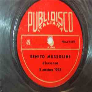 Benito Mussolini - Discorso 2 Ottobre 1935 flac album