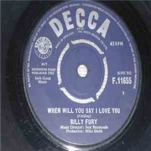 Billy Fury - When Will You Say I Love You flac album