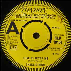 Charlie Rich - Love Is After Me flac album