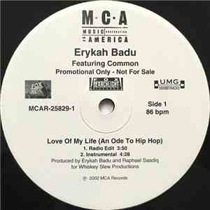Erykah Badu - Love Of My Life (An Ode To Hip Hop) flac album
