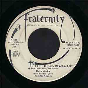 John Gary With Mundell Lowe And His Friends - Little Things Mean A Lot / Ever Since I Met Lucy flac album
