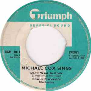 Michael Cox  - Don't Want To Know flac album