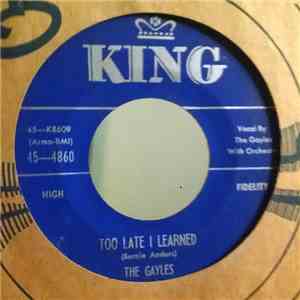 The Gayles  - Too Late I Learned flac album