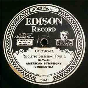 American Symphony Orchestra - Rigoletto Selection flac album