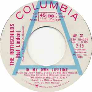 Hal Linden / Paul Hecht - In My Own Lifetime flac album