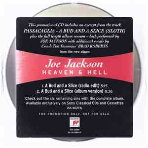 Joe Jackson - Passacaglia - A Bud And A Slice (Sloth) flac album