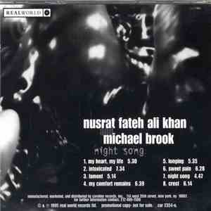 Nusrat Fateh Ali Khan & Michael Brook - Night Song flac album