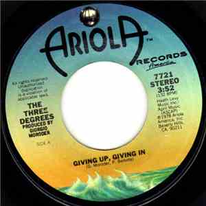 The Three Degrees - Giving Up, Giving In flac album