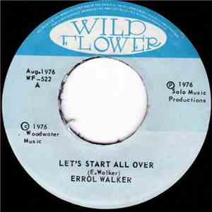 Errol Walker - Let's Start All Over flac album