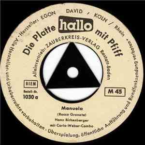 Hano Birkenberger Mit Carlo-Weber-Combo / Rolf Muffler Mit Seiner Combo - Manuela / Serenade flac album
