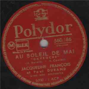 Jacqueline François Et Paul Durand Et Son Orchestre - Hymne A L'Amour / Au Soleil De Mai flac album