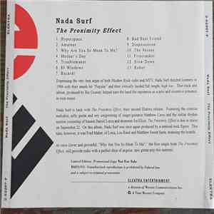Nada Surf - The Proximity Effect flac album