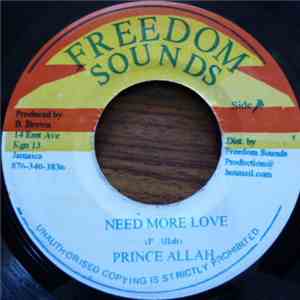 Prince Allah - Need More Love / Need More Dub flac album