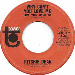 Ritchie Dean - Why Can't You Love Me (Like You Used To) / Now flac album