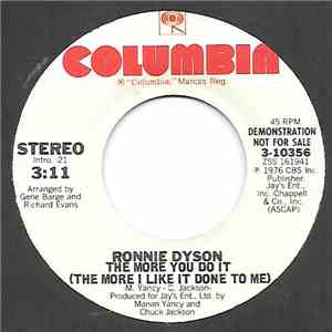 Ronnie Dyson - The More You Do It (The More I Like It Done To Me) flac album