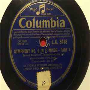 Sir Thomas Beecham - Symphony No.5 In E Minor - Part 4 & 7 flac album