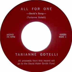 Tarianne Gotelli - All For One (David's Song) flac album