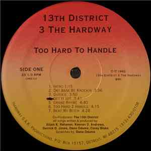 13th District 3 The Hardway - Too Hard To Handle flac album