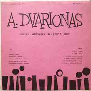 A. Dvarionas - Šokių Muzikos Rinkinys XXV flac album