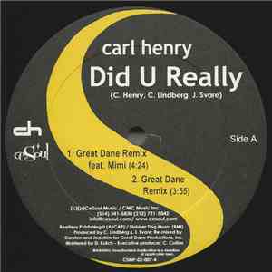 Carl Henry - Did U Really flac album