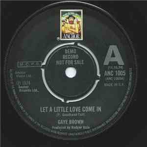Gaye Brown - Let A Little Love Come In flac album