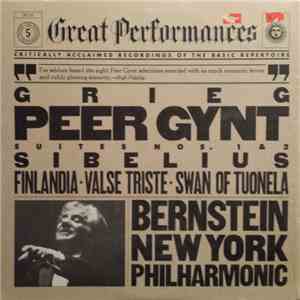 Grieg / Sibelius / New York Philharmonic, Leonard Bernstein - Peer Gynt Suites No. 1 & 2 / Valse Triste, Finlandia, The Swan Of Tuonela flac album